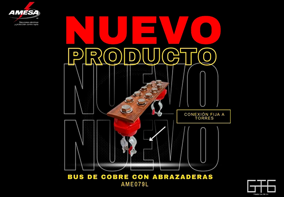 nuevo producto AME079L bus de cobre con abrazadera amesa ame079l